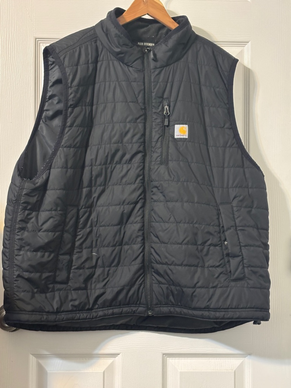 Carhartt Black Quilted Rain Defender Insulated Vest